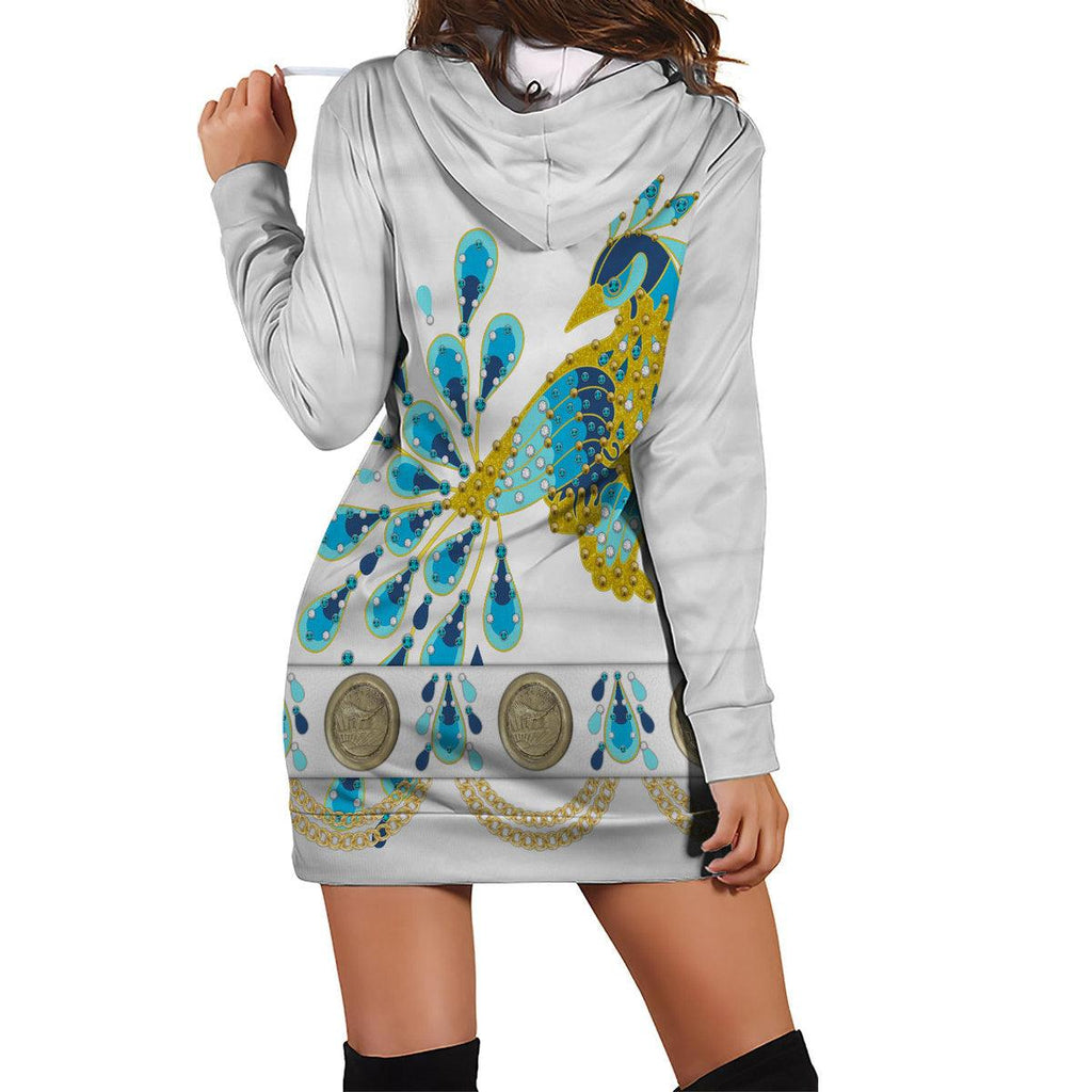 Oodiegang Elvis Presley Peacock Outfit Costume Hoodie Dress Swatpants - Oodiegang.com