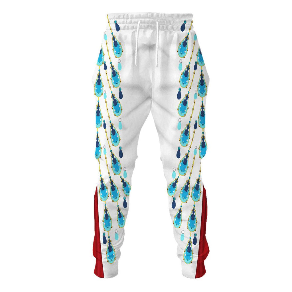 Oodiegang Elvis Presley Peacock Outfit Costume Hoodie Dress Swatpants - Oodiegang.com