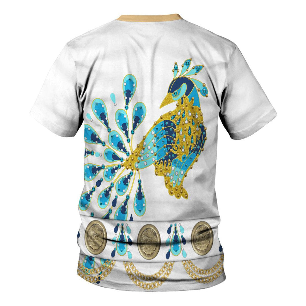 Oodiegang Elvis Presley Peacock Outfit Costume Hoodie Sweatshirt T-Shirt Sweatpants - DucG