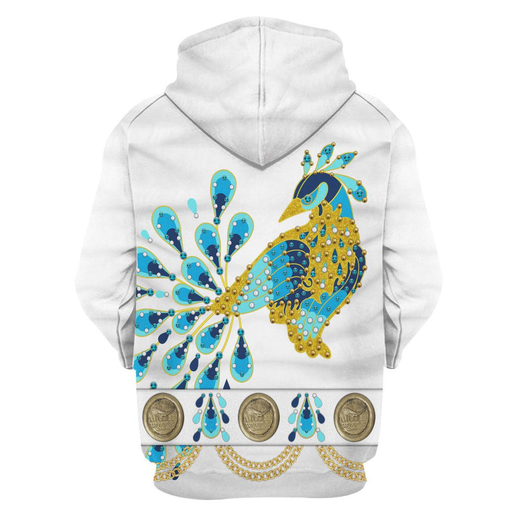 Oodiegang Elvis Presley Peacock Outfit Costume Hoodie Sweatshirt T-Shirt Sweatpants - DucG