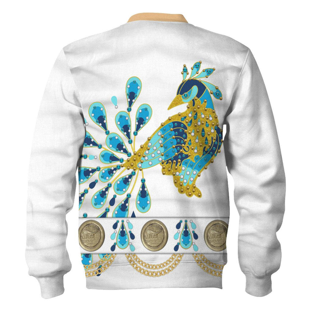 Oodiegang Elvis Presley Peacock Outfit Costume Hoodie Sweatshirt T-Shirt Sweatpants - DucG