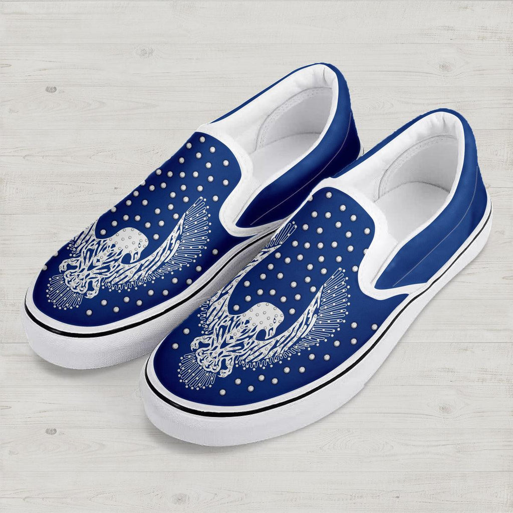 OodieGang Elvis Presley Silver Phoenix (1975) Slip On Shoes - OodieGang.com