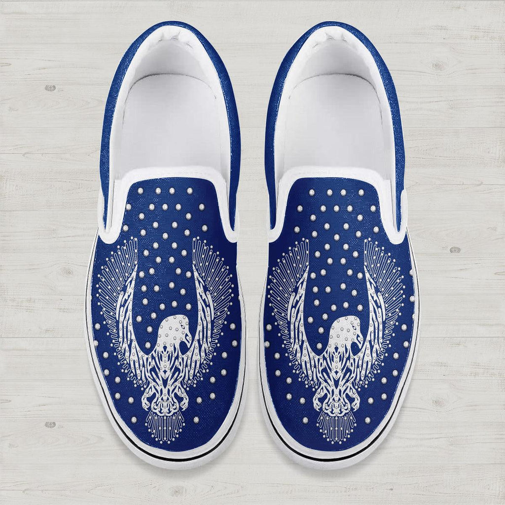 OodieGang Elvis Presley Silver Phoenix (1975) Slip On Shoes - OodieGang.com