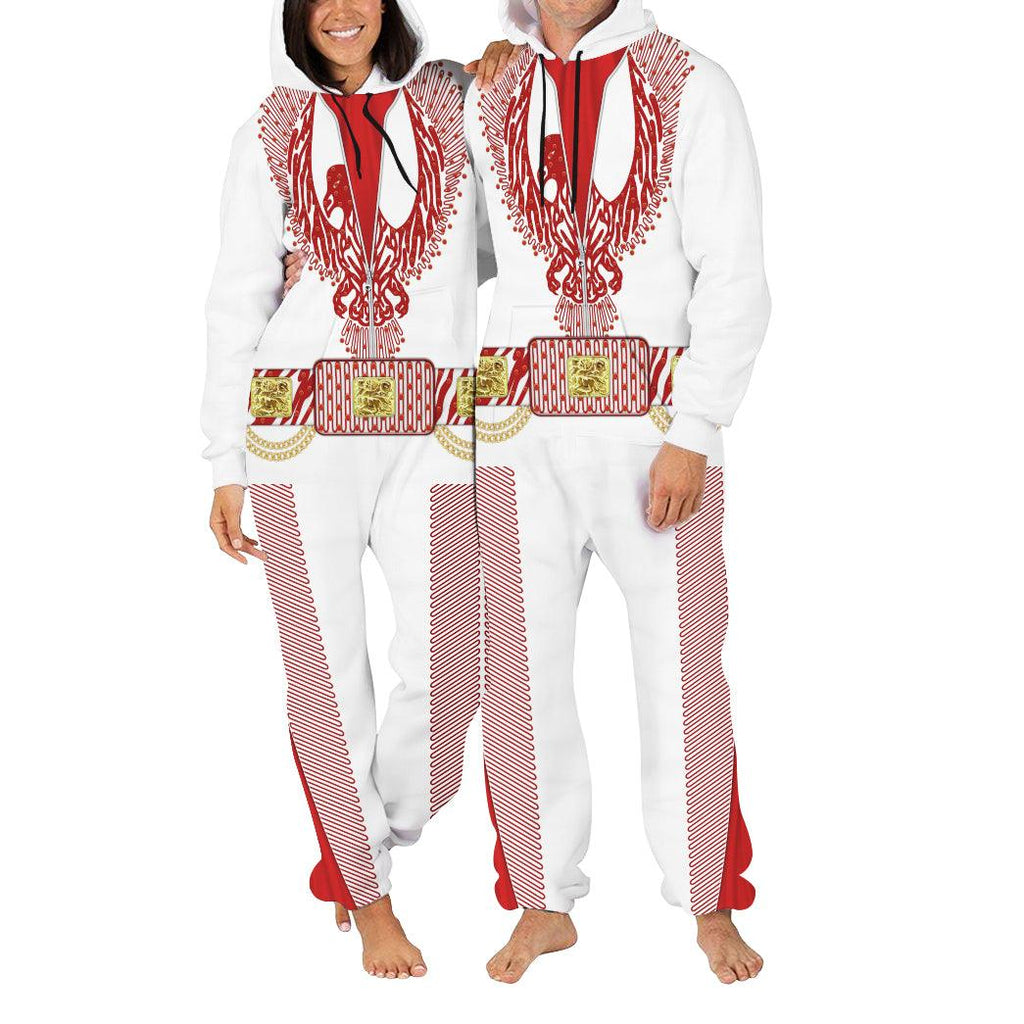 OodieGang Elvis Red Phoenix jumpsuit Costume - OodieGang.com