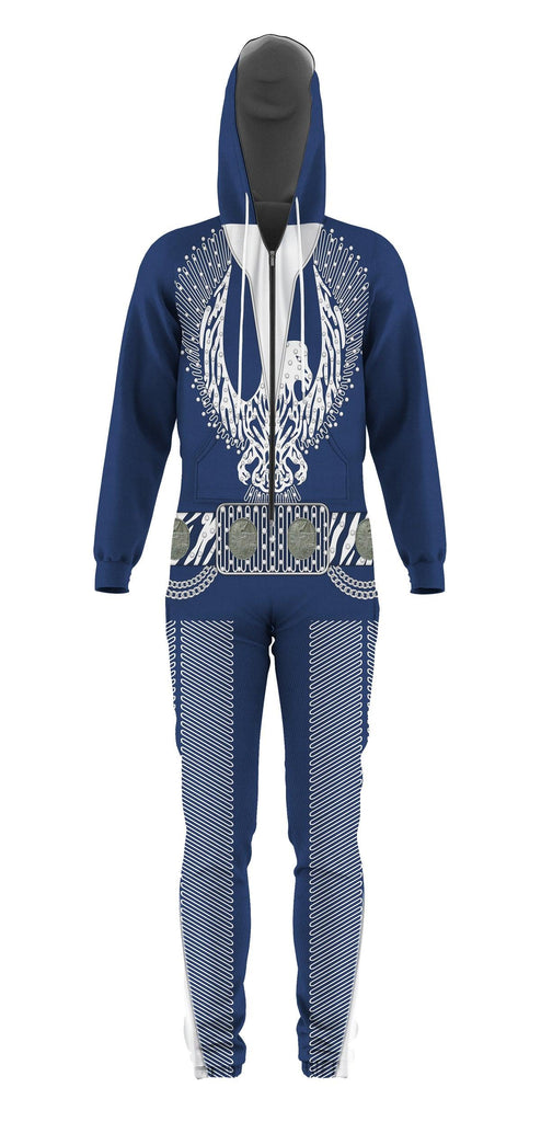 OodieGang Elvis Silver Phoenix jumpsuit Costume - OodieGang.com