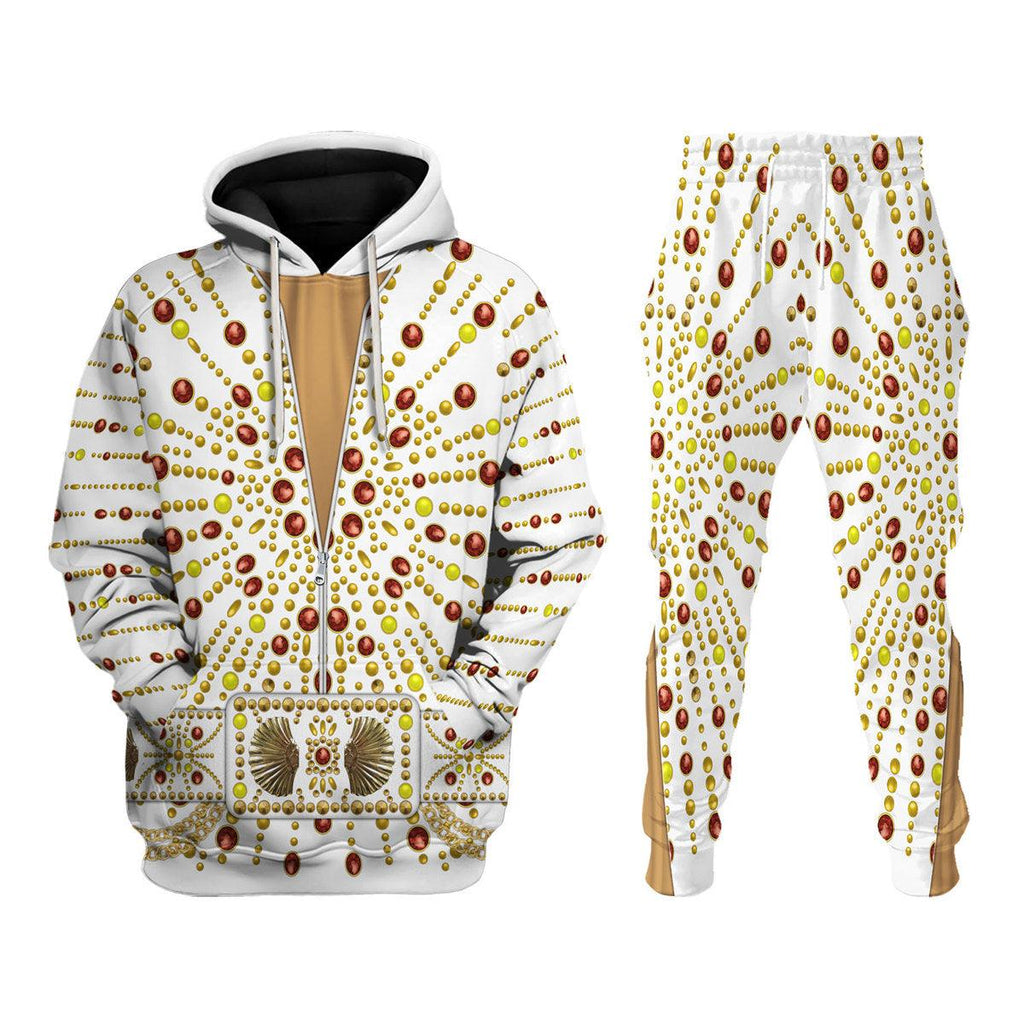 Oodiegang Elvis Sunburst Costume Hoodie Sweatshirt T-Shirt Sweatpants - Oodiegang.com