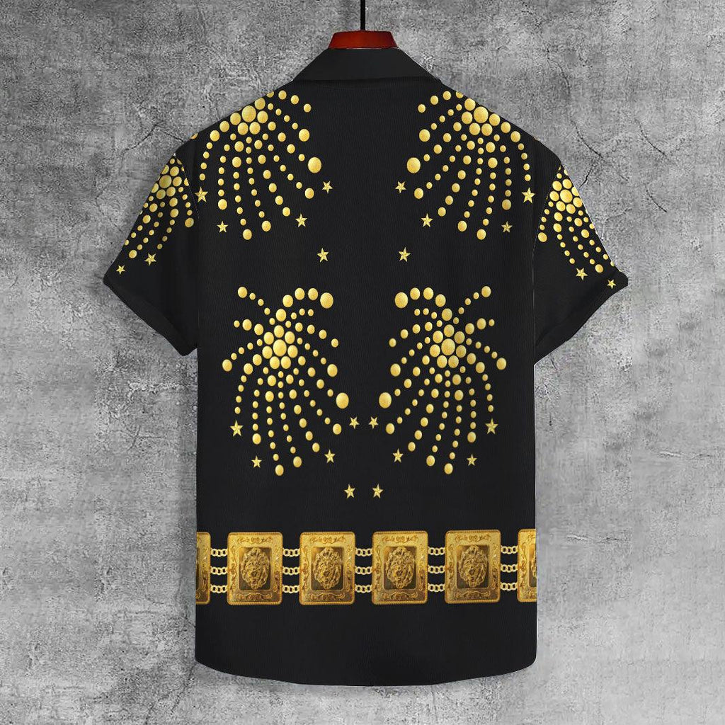 OodieGang Elvis The Fireworks UNISEX CASUAL HAWAIIAN SHIRT - OodieGang.com