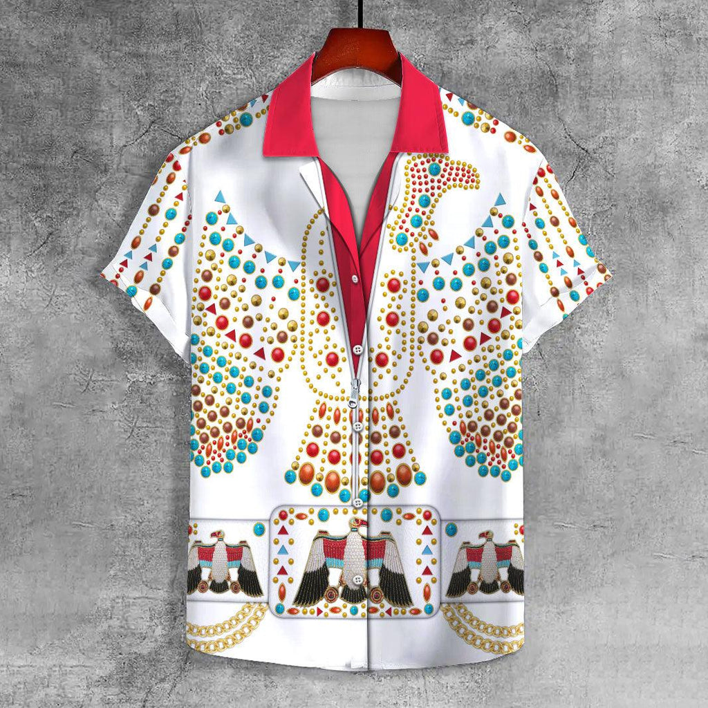 OodieGang Elvis Thunderbird UNISEX CASUAL HAWAIIAN SHIRT - OodieGang.com