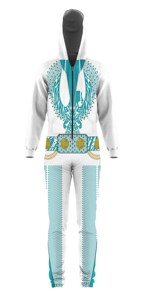 OodieGang Elvis Turquoise Phoenix jumpsuit Costume - OodieGang.com