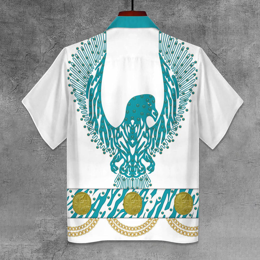 OodieGang Elvis Turquoise Phoenix Unisex Hawaii Shirt - OodieGang.com