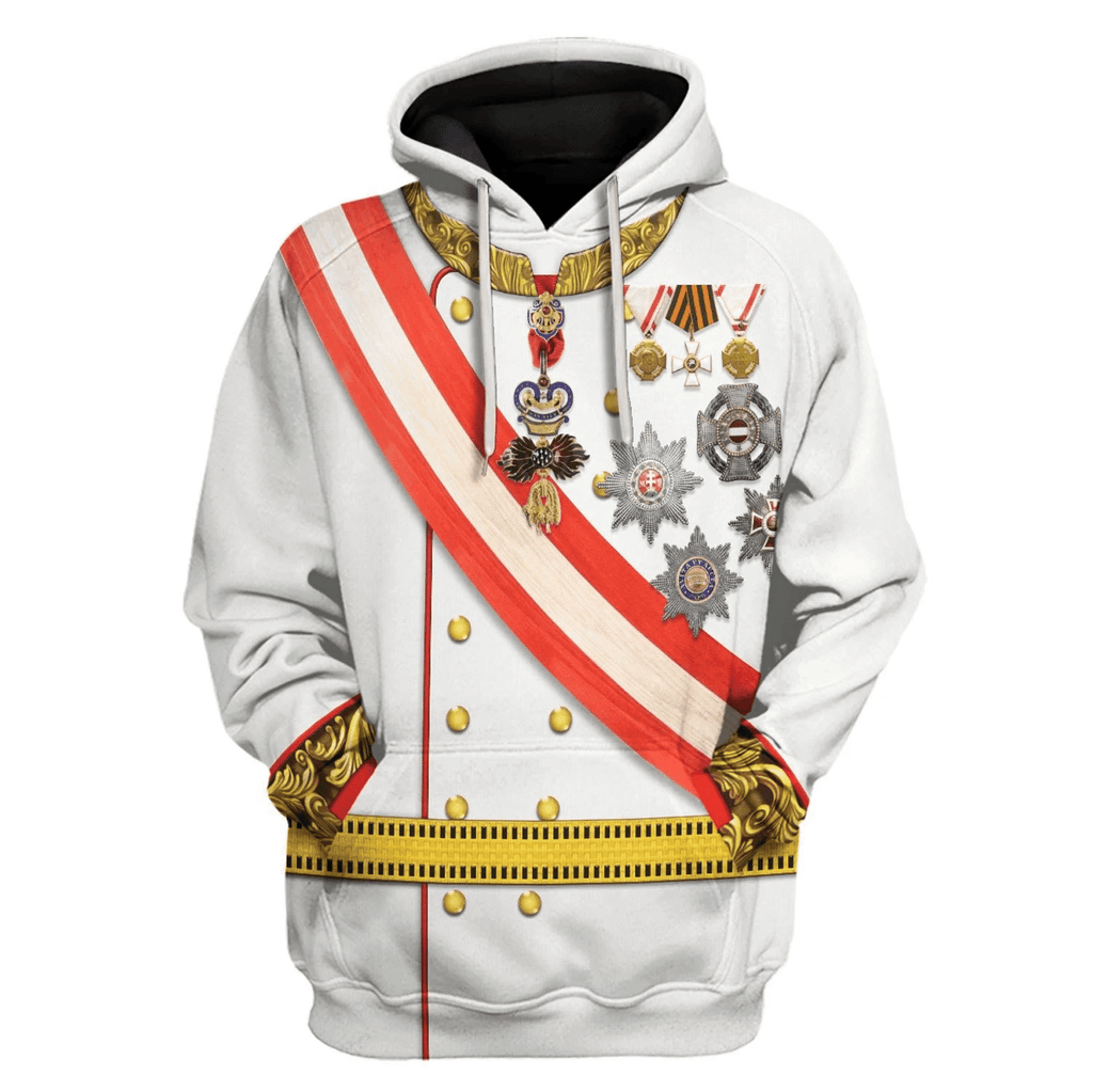 OodieGang Emperor Franz Joseph I Costume Hoodie Sweatshirt T-Shirt Tracksuit - OodieGang.com