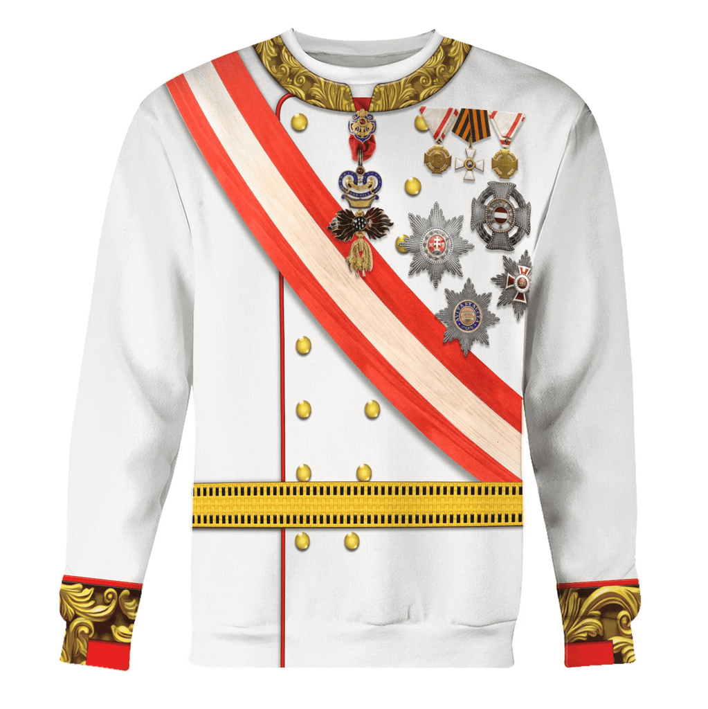 OodieGang Emperor Franz Joseph I Costume Hoodie Sweatshirt T-Shirt Tracksuit - OodieGang.com