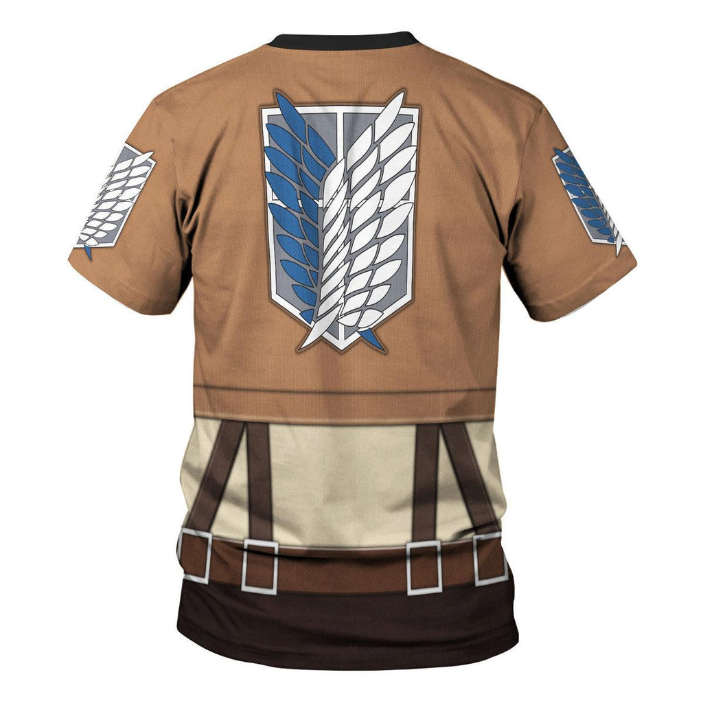 OodieGang Eren Yeager Costume Hoodie Sweatshirt T-Shirt Sweatpants - OodieGang.com