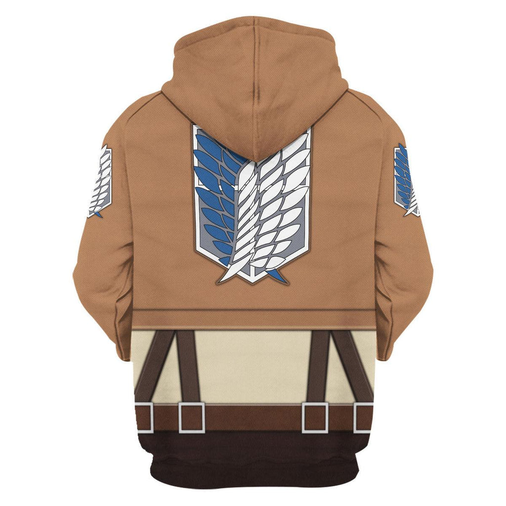 OodieGang Eren Yeager Costume Hoodie Sweatshirt T-Shirt Sweatpants - OodieGang.com