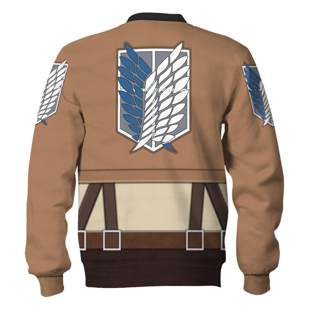 OodieGang Eren Yeager Costume Hoodie Sweatshirt T-Shirt Sweatpants - OodieGang.com