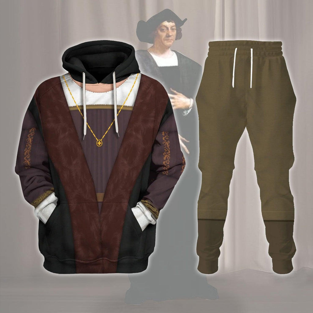 OodieGang Explorer Christopher Columbus Costume Hoodie Sweatshirt T-Shirt Tracksuit - OodieGang.com