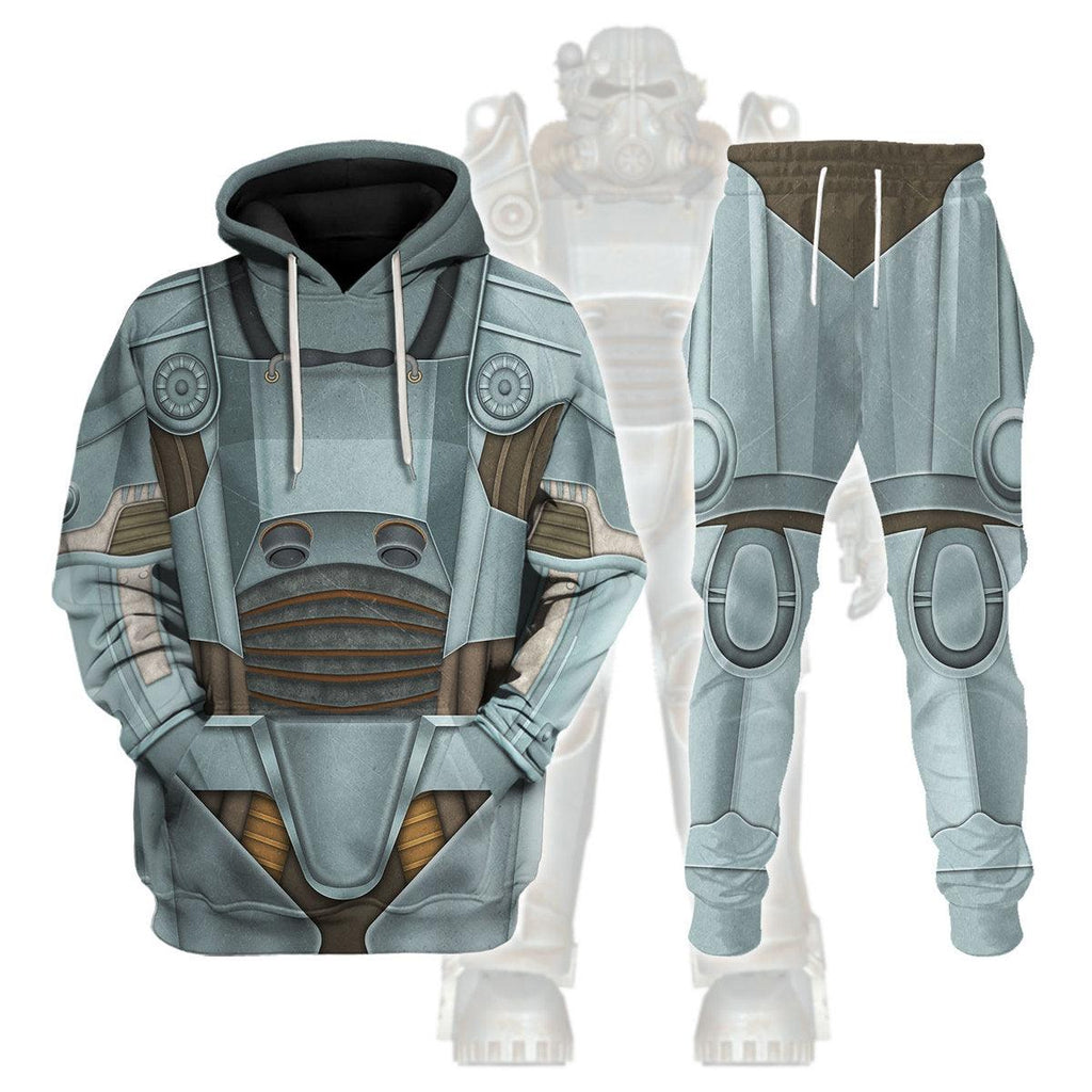 CustomsPig Fallout T-45 Power Armor Hoodie Sweatshirt T-Shirt Tracksuit - CustomsPig.com