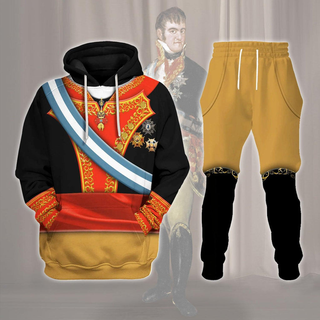 OodieGang Ferdinand VII Of Spain Costume Hoodie Sweatshirt T-Shirt Tracksuit - OodieGang.com