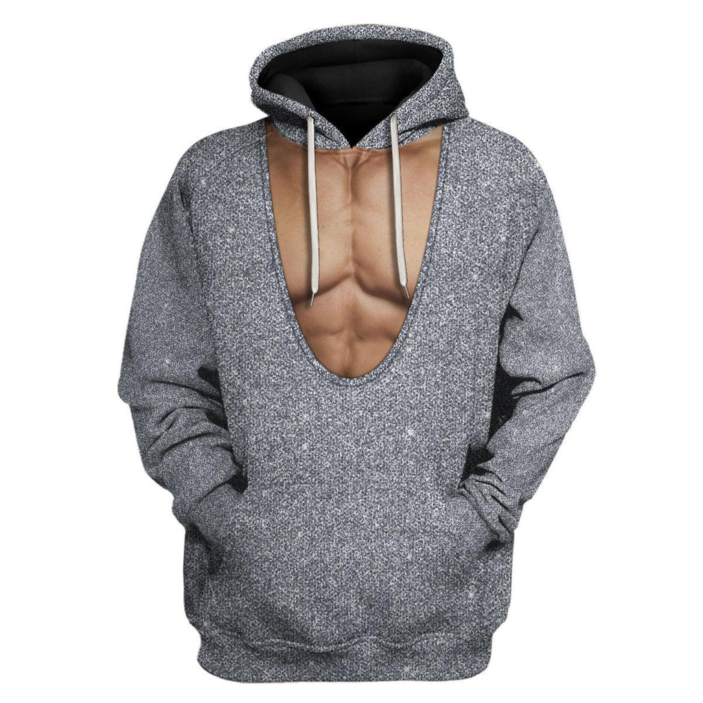 Oodiegang Freddie Mercury Sparkly Silver Sequined Bodysuit Costume Hoodie Sweatshirt T-Shirt Tracksuit - Oodiegang.com