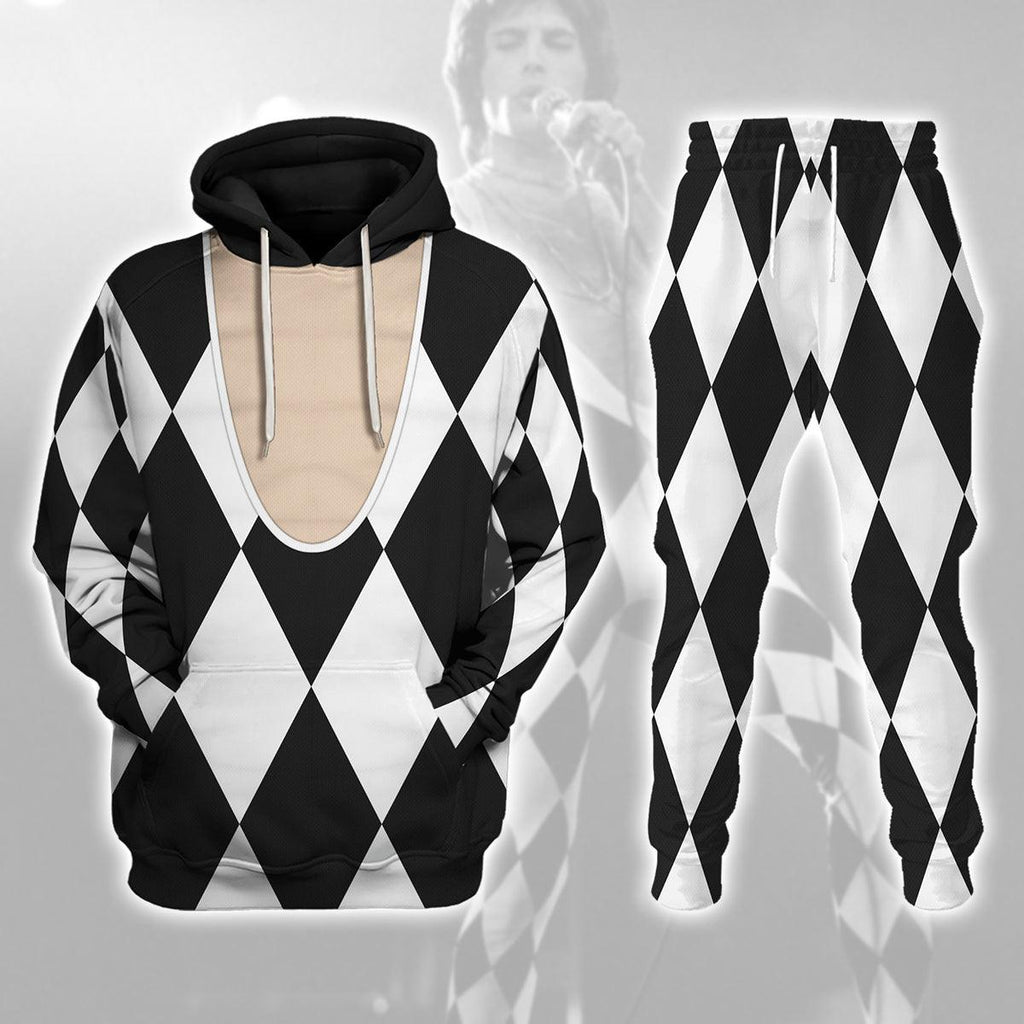 Oodiegang Freddie Mercury ver 2 Costume Hoodie Sweatshirt T-Shirt Tracksuit - Oodiegang.com