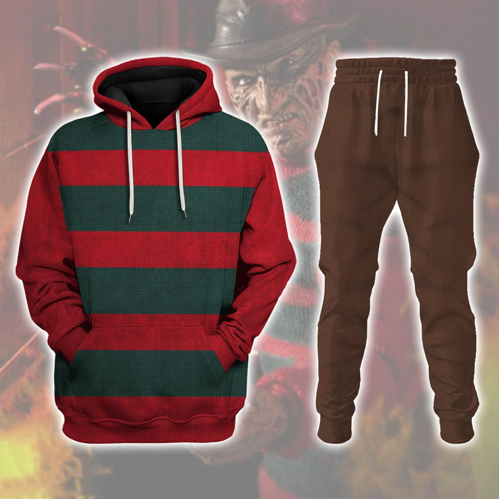 Oodiegang Freddy Krueger Costume Hoodie Sweatshirt T-Shirt Tracksuit - Oodiegang.com