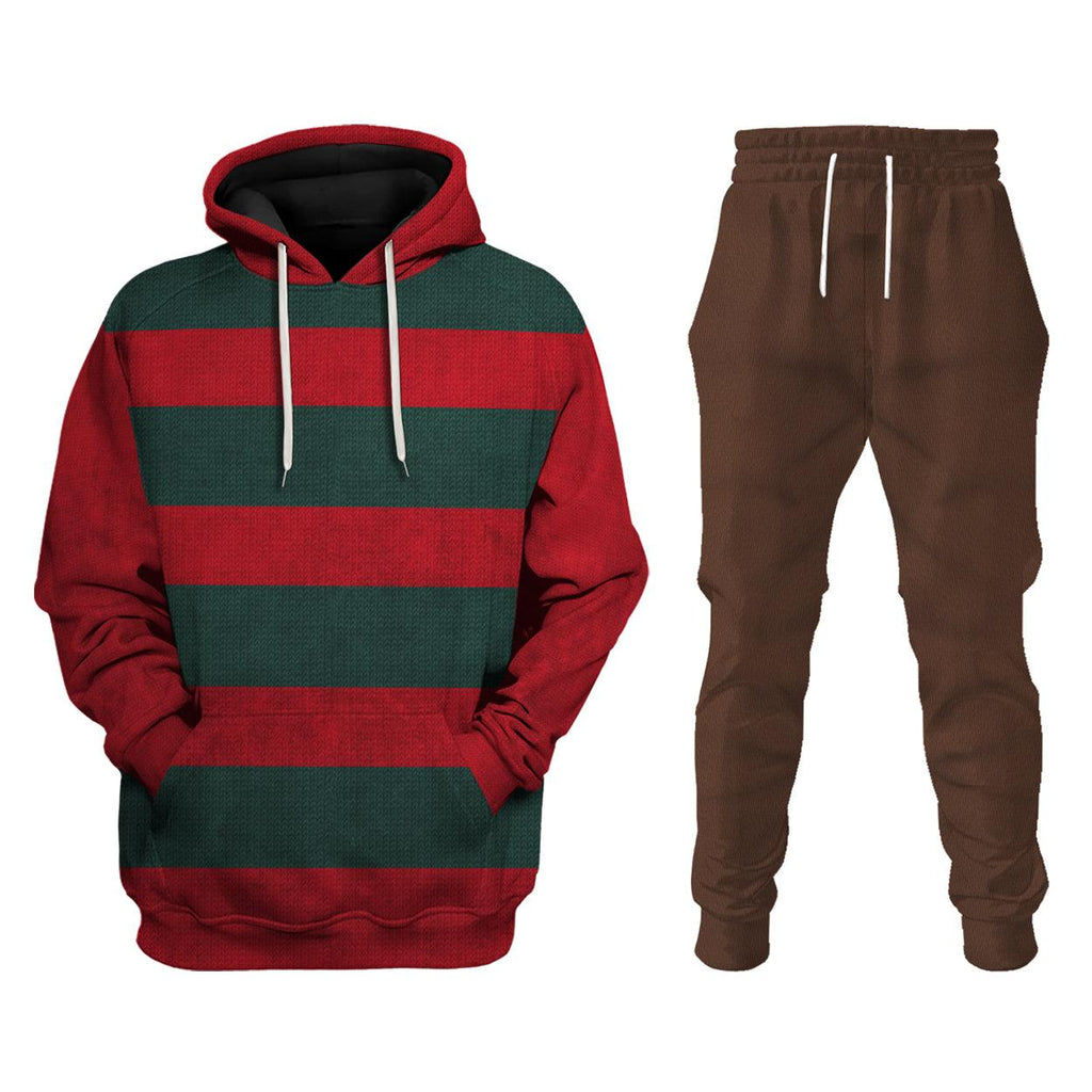 Oodiegang Freddy Krueger Costume Hoodie Sweatshirt T-Shirt Tracksuit - Oodiegang.com