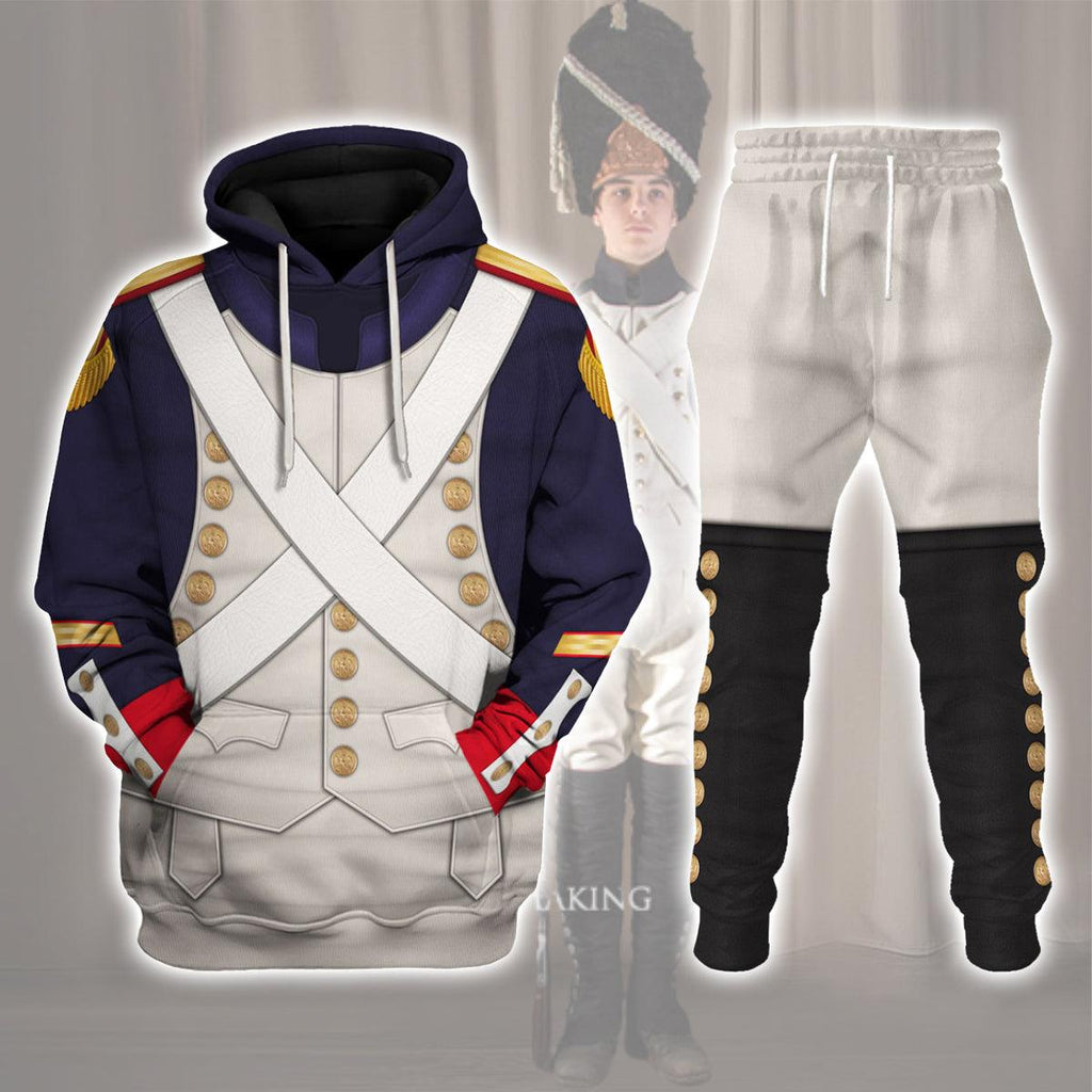 Oodiegang French Grenadier-Imperial Guard Infantry (1806-1815) Uniform All Over Print Hoodie Sweatshirt T-Shirt Tracksuit - DucG