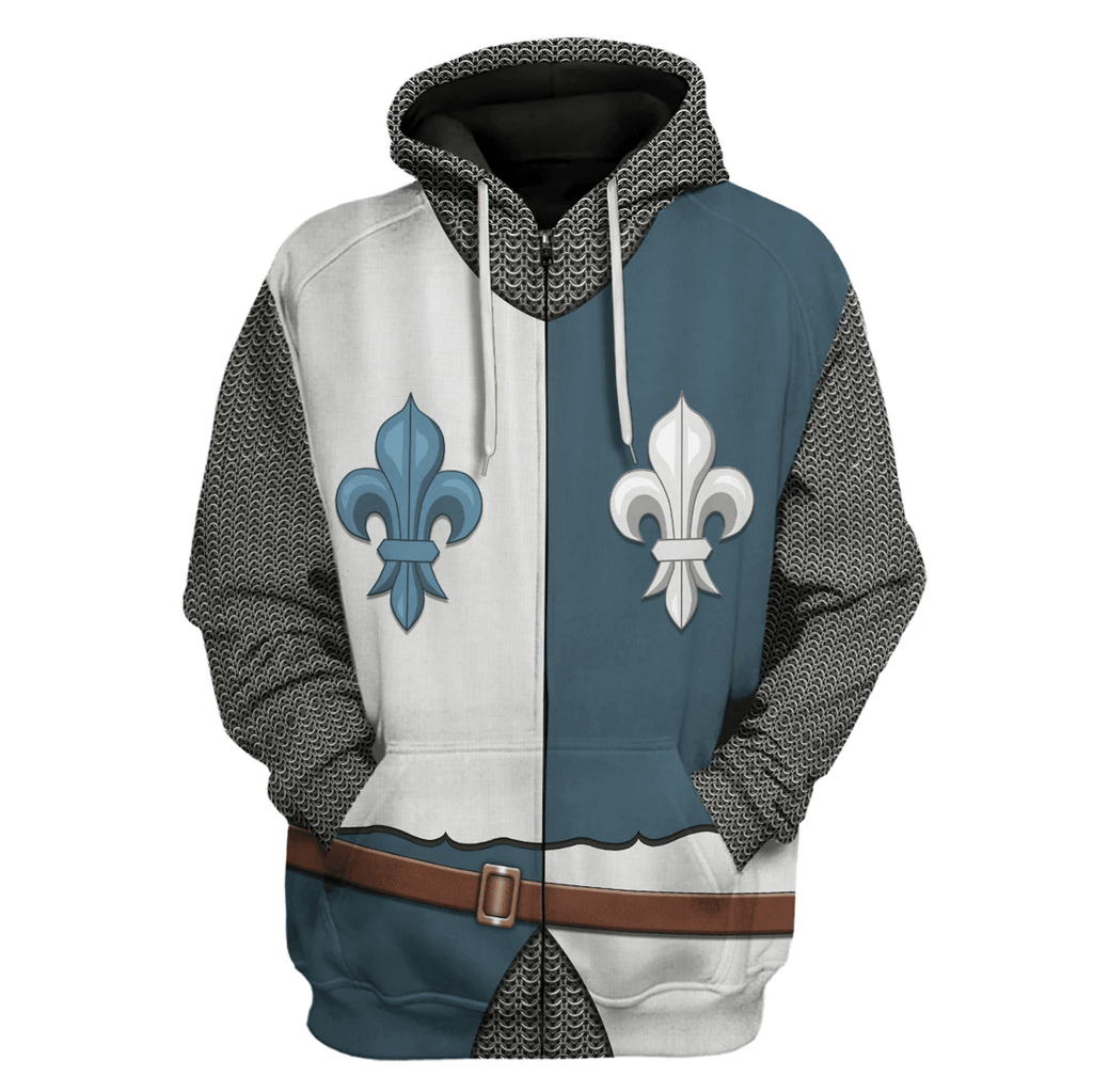 OodieGang French Knight Costume Hoodie Sweatshirt T-Shirt Tracksuit - OodieGang.com