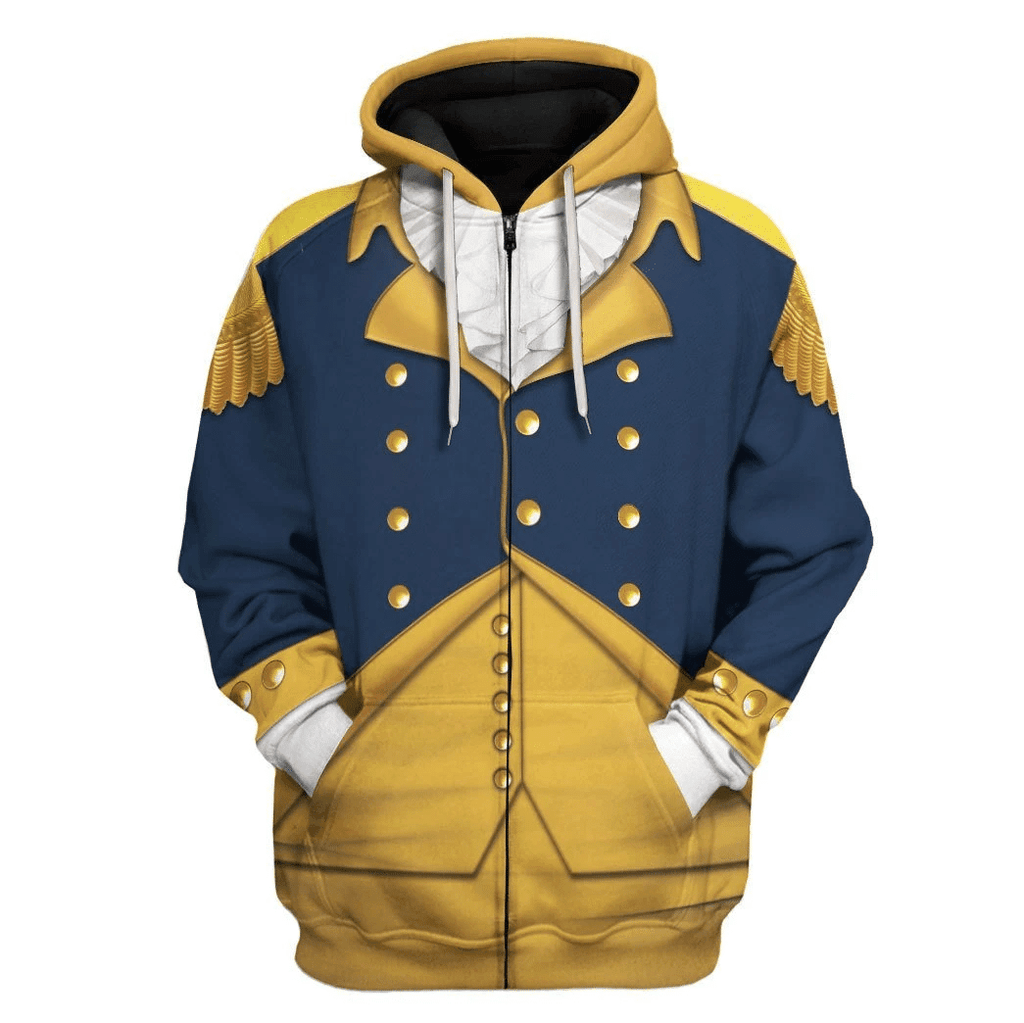 OodieGang General George Washington Costume Hoodie Sweatshirt T-Shirt Tracksuit - OodieGang.com