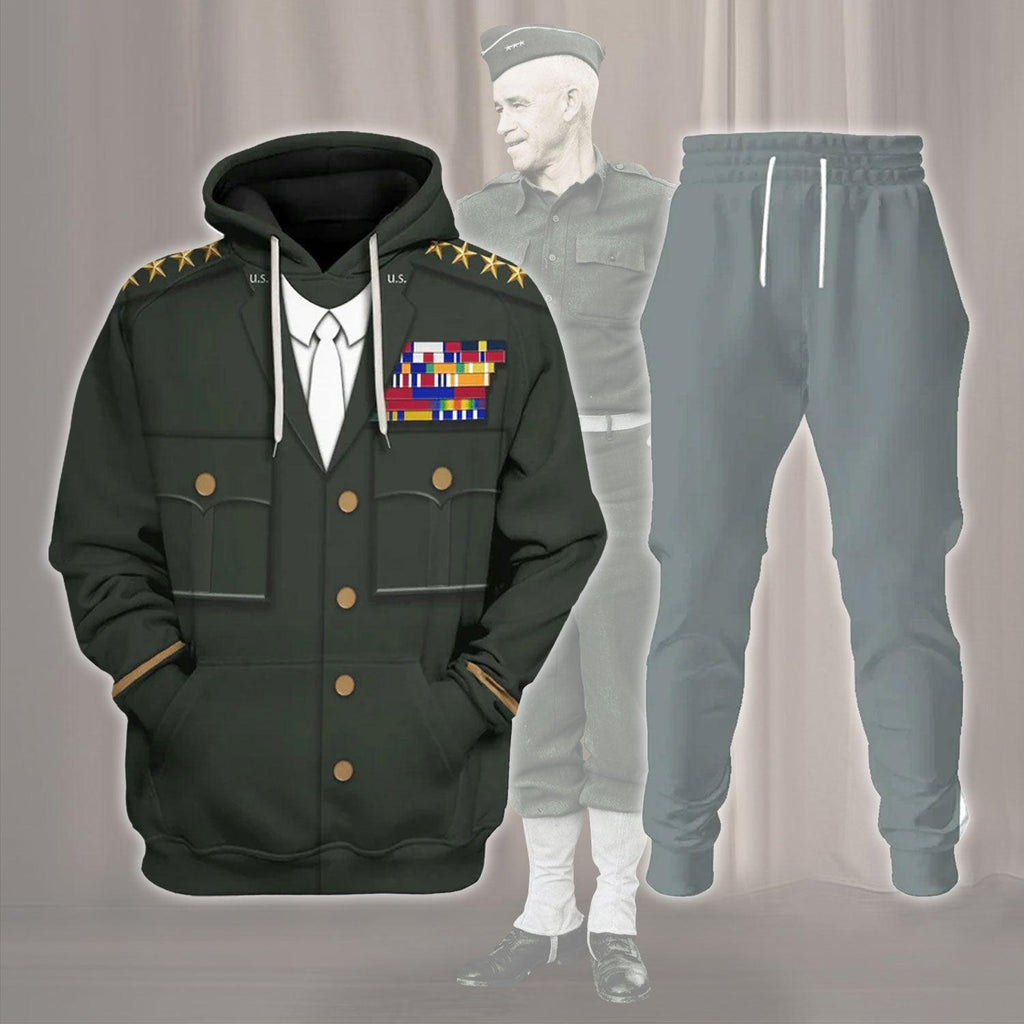 OodieGang General Omar N. Bradley Costume Hoodie Sweatshirt T-Shirt Tracksuit - OodieGang.com