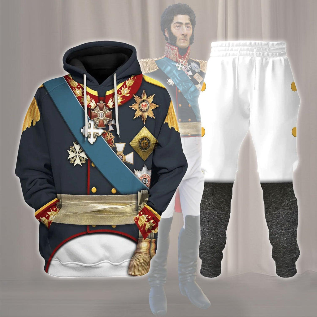 OodieGang General Prince Pyotr Bagration Costume Hoodie Sweatshirt T-Shirt Tracksuit - OodieGang.com