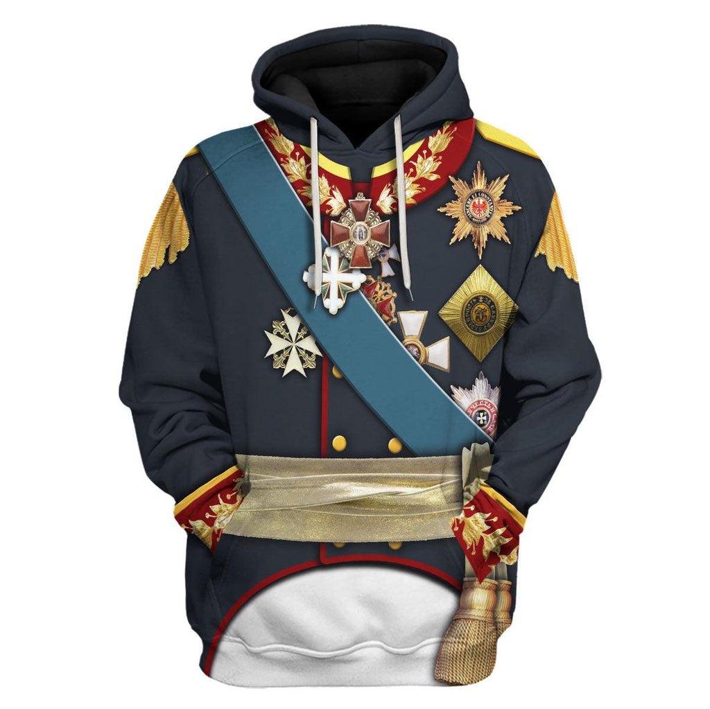 Oodiegang General Prince Pyotr Bagration - Napoleonic War Costume Hoodie Sweatshirt T-Shirt Tracksuit - Oodiegang.com