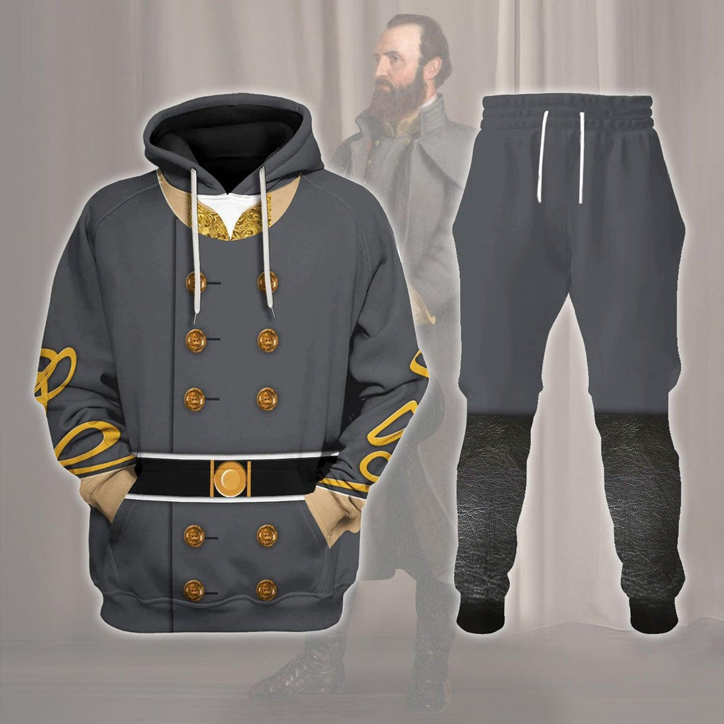 OodieGang General Thomas Stonewall Jackson Costume Hoodie Sweatshirt T-Shirt Tracksuit - OodieGang.com