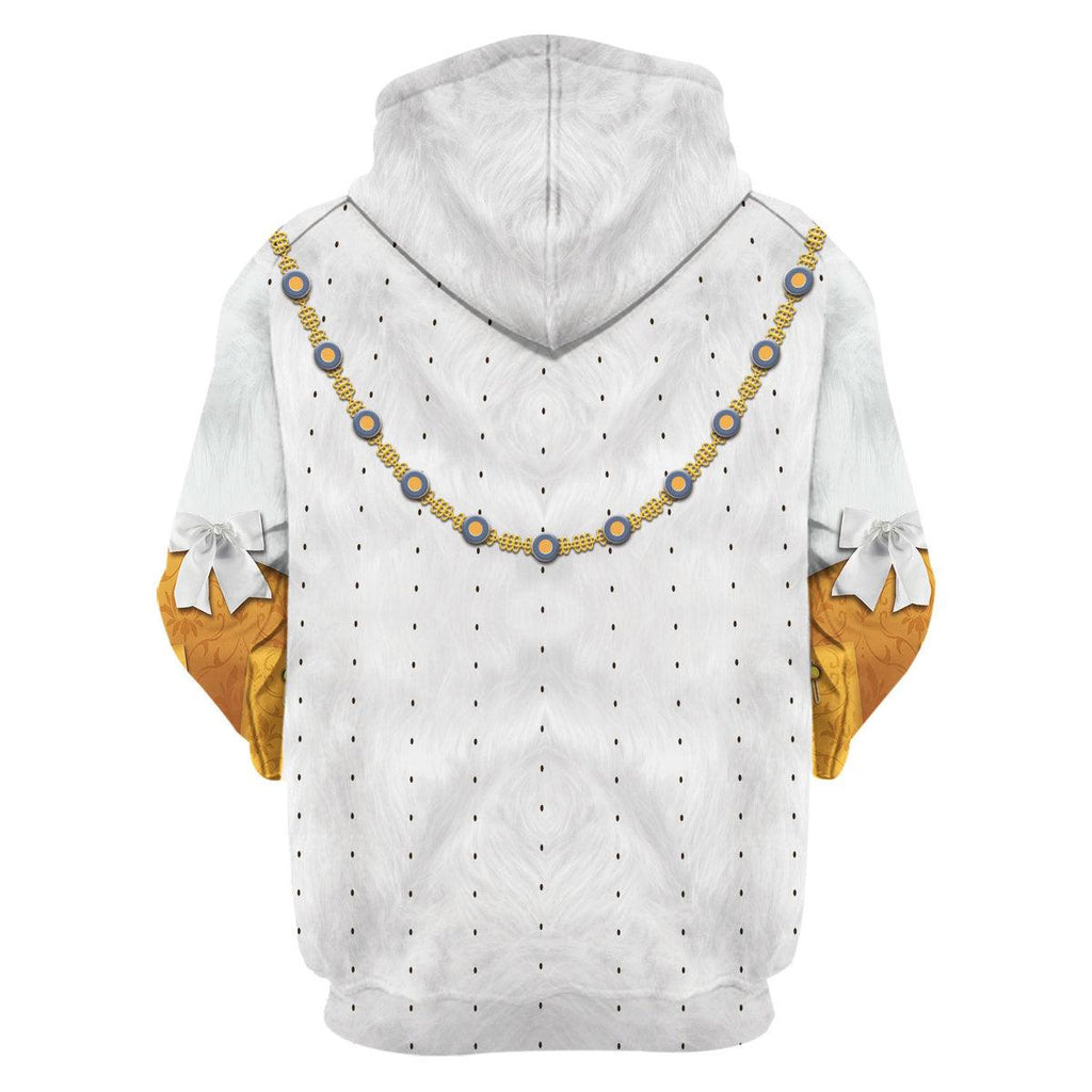 Oodiegang George III of England Costume Hoodie Sweatshirt T-Shirt Tracksuit - DucG