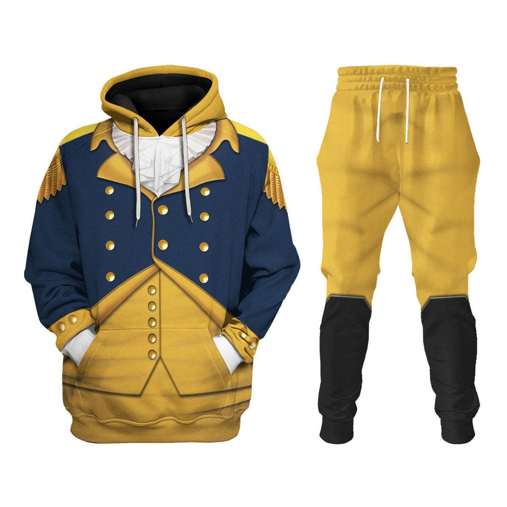 Oodiegang George Washington: Indispensable Man Uniform All Over Print Hoodie Sweatshirt T-Shirt Tracksuit - Oodiegang.com