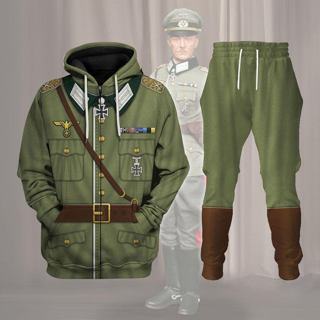 OodieGang Gerd Von Rundstedt German Military Officer Costume Hoodie Sweatshirt T-Shirt Tracksuit - OodieGang.com