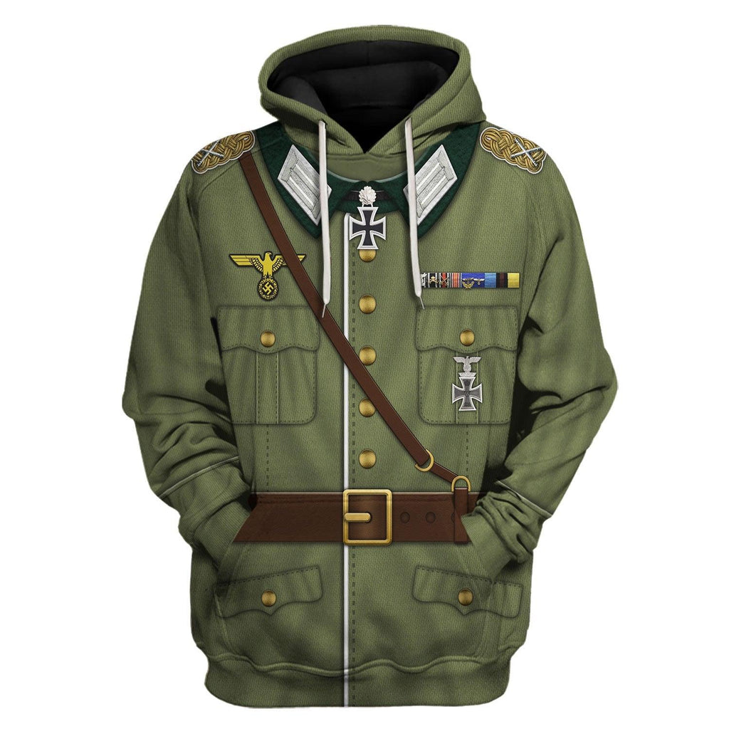 OodieGang Gerd Von Rundstedt German Military Officer Costume Hoodie Sweatshirt T-Shirt Tracksuit - OodieGang.com