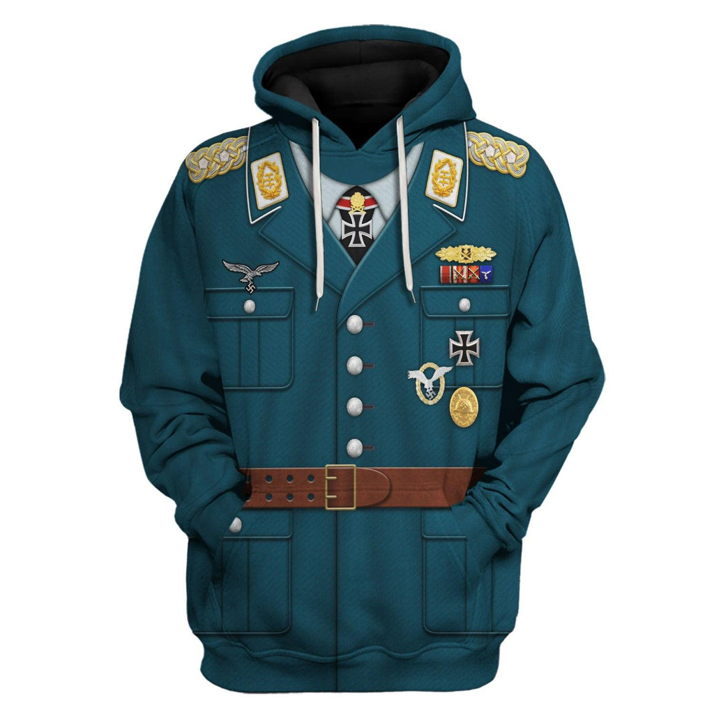 OodieGang German Aircraft Pilot Werner Molders Costume Hoodie Sweatshirt T-Shirt Tracksuit - OodieGang.com