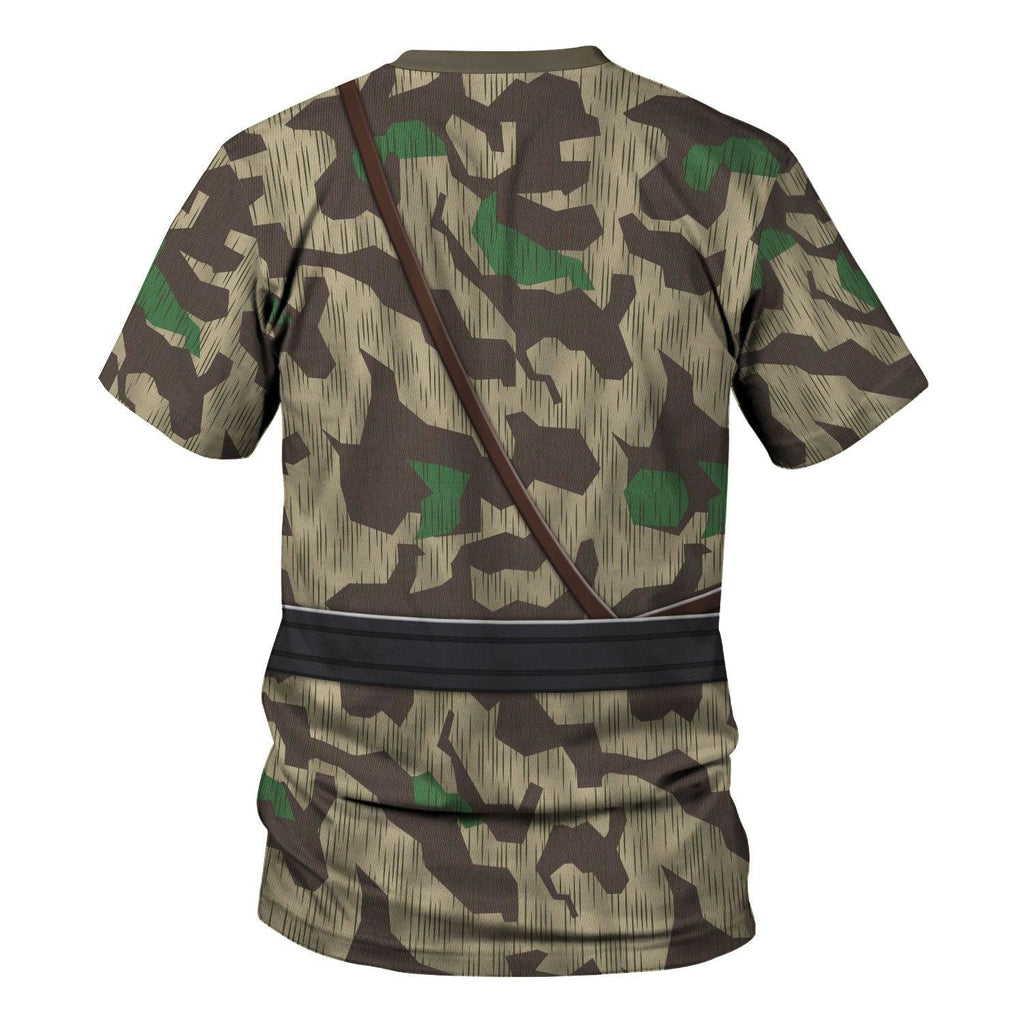 OodieGang German Army Splinter Camouflage-White Reversible Jacket 1943-1945 Costume Hoodie Sweatshirt T-Shirt Tracksuit - OodieGang.com