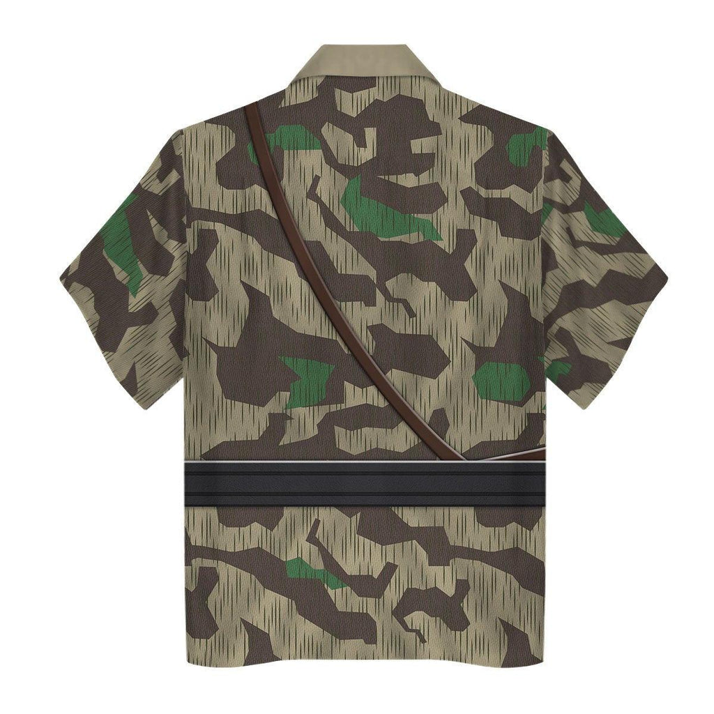 OodieGang German Army Splinter Camouflage-White Reversible Jacket 1943-1945 Costume Hoodie Sweatshirt T-Shirt Tracksuit - OodieGang.com