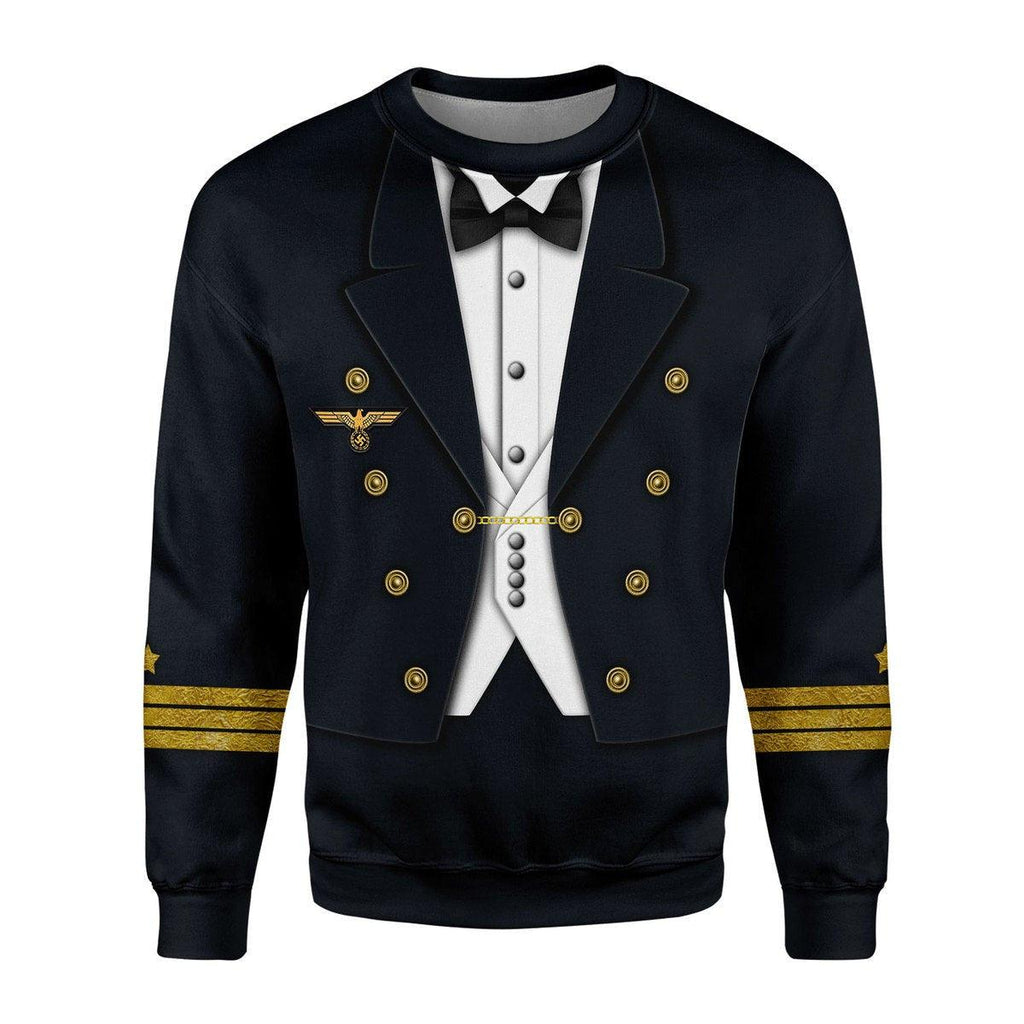 OodieGang German Kriegsmarine (War Navy) Officer Costume Hoodie Sweatshirt T-Shirt Tracksuit - OodieGang.com