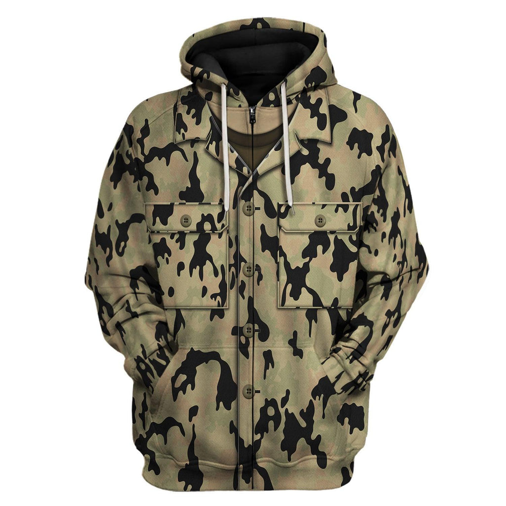 OodieGang German Leibermuster Faded v2.0 CAMO Costume Hoodie Sweatshirt T-Shirt Tracksuit - OodieGang.com