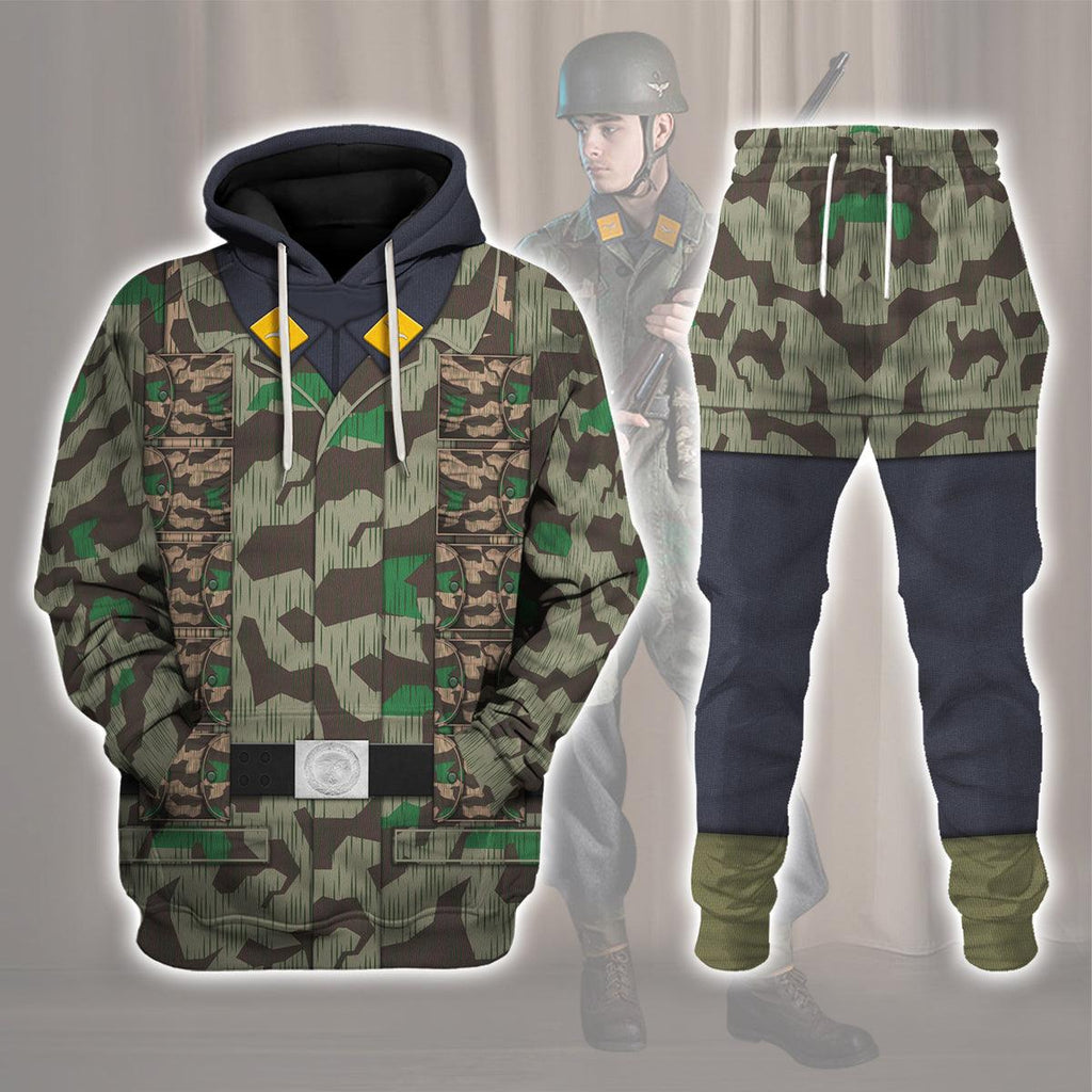 Oodiegang German Parachutist-Splinter Pattern Smock-Combat Uniform Costume Hoodie Sweatshirt T-Shirt Tracksuit - Oodiegang.com