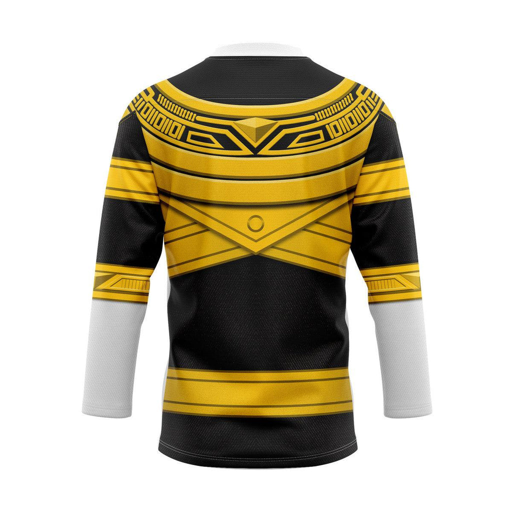 OodieGang Gold Power Rangers Zeo Hockey Jersey - OodieGang.com