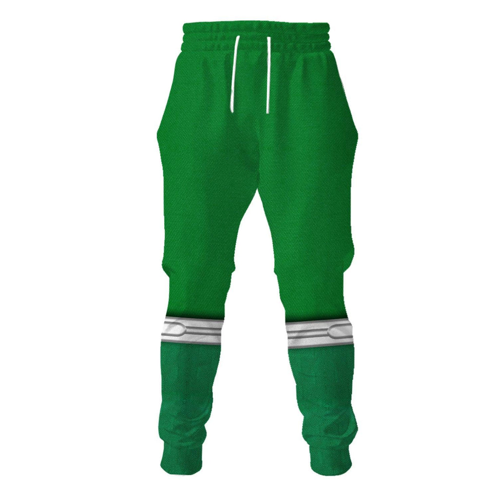 OodieGang Green Power Rangers Dino Charge Hoodies Sweatshirt T-shirt Hawaiian Tracksuit - OodieGang.com