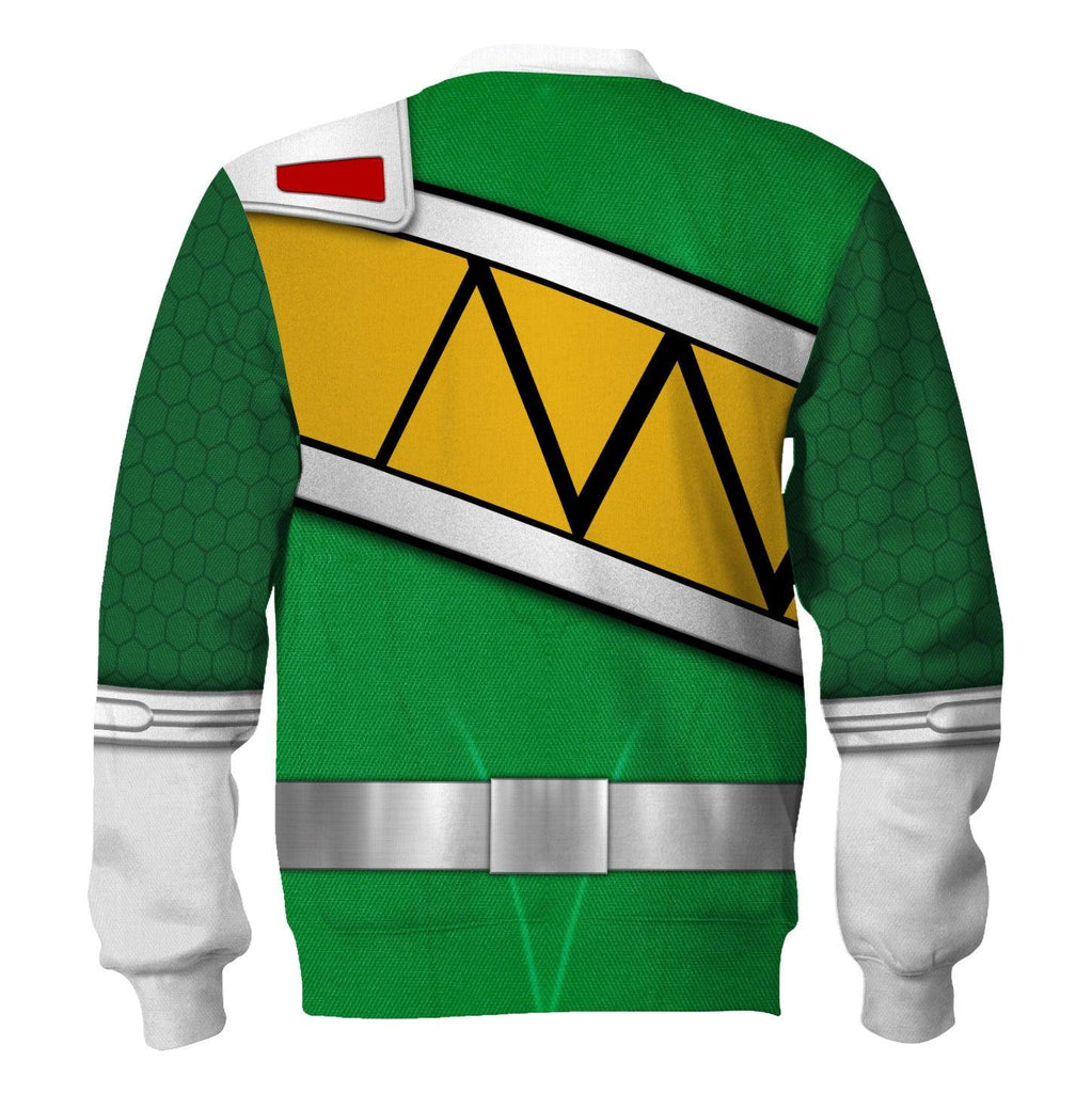 OodieGang Green Power Rangers Dino Charge Hoodies Sweatshirt T-shirt Hawaiian Tracksuit - OodieGang.com