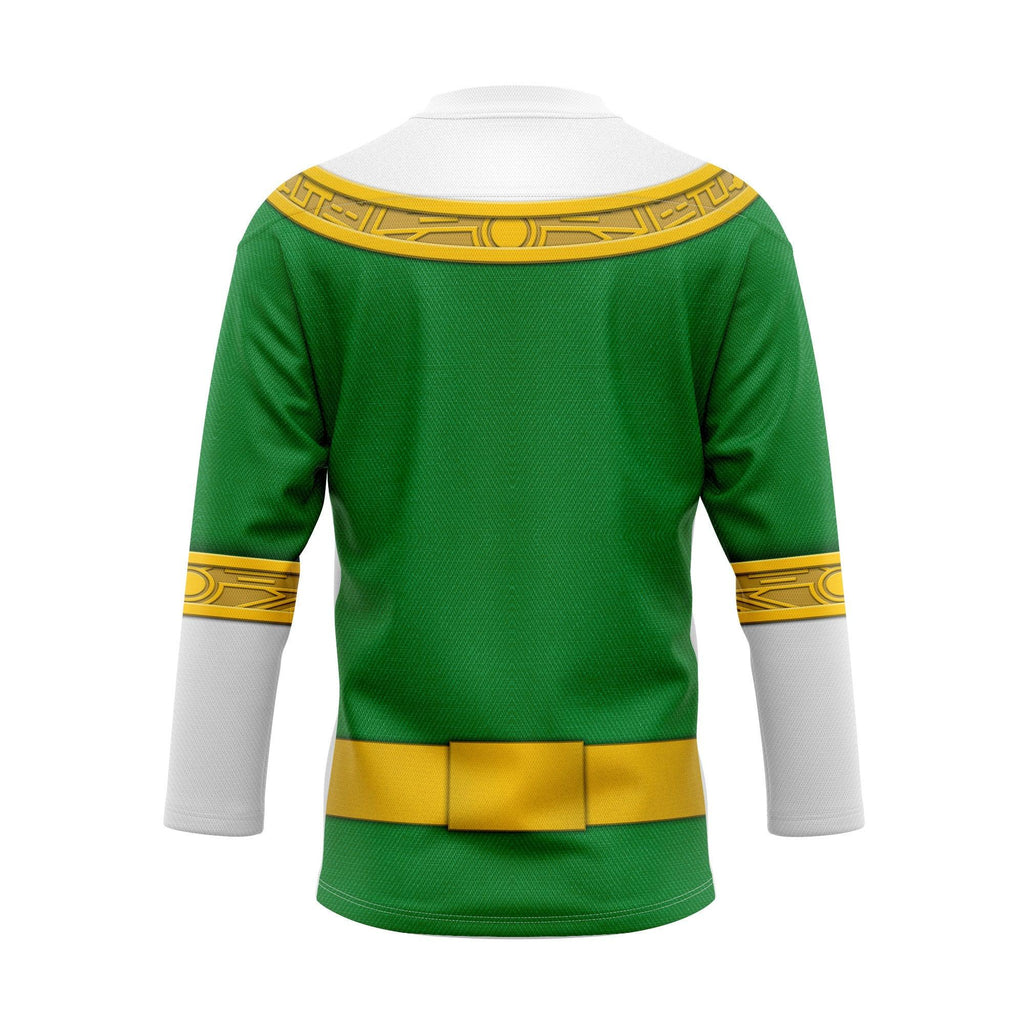 OodieGang Green Power Rangers Zeo Hockey Jersey - OodieGang.com