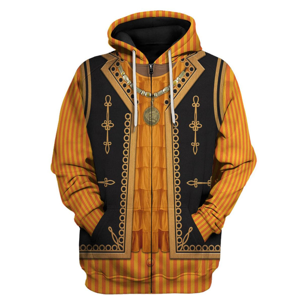 Oodiegang Guitar Burning Outfit Jimi Hendrix Costume Hoodie Sweatshirt T-Shirt Tracksuit - Oodiegang.com