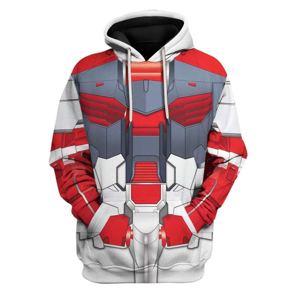 OodieGang Gundam Astray Red Frame Costume All Over Print Tracksuit Hoodie - OodieGang