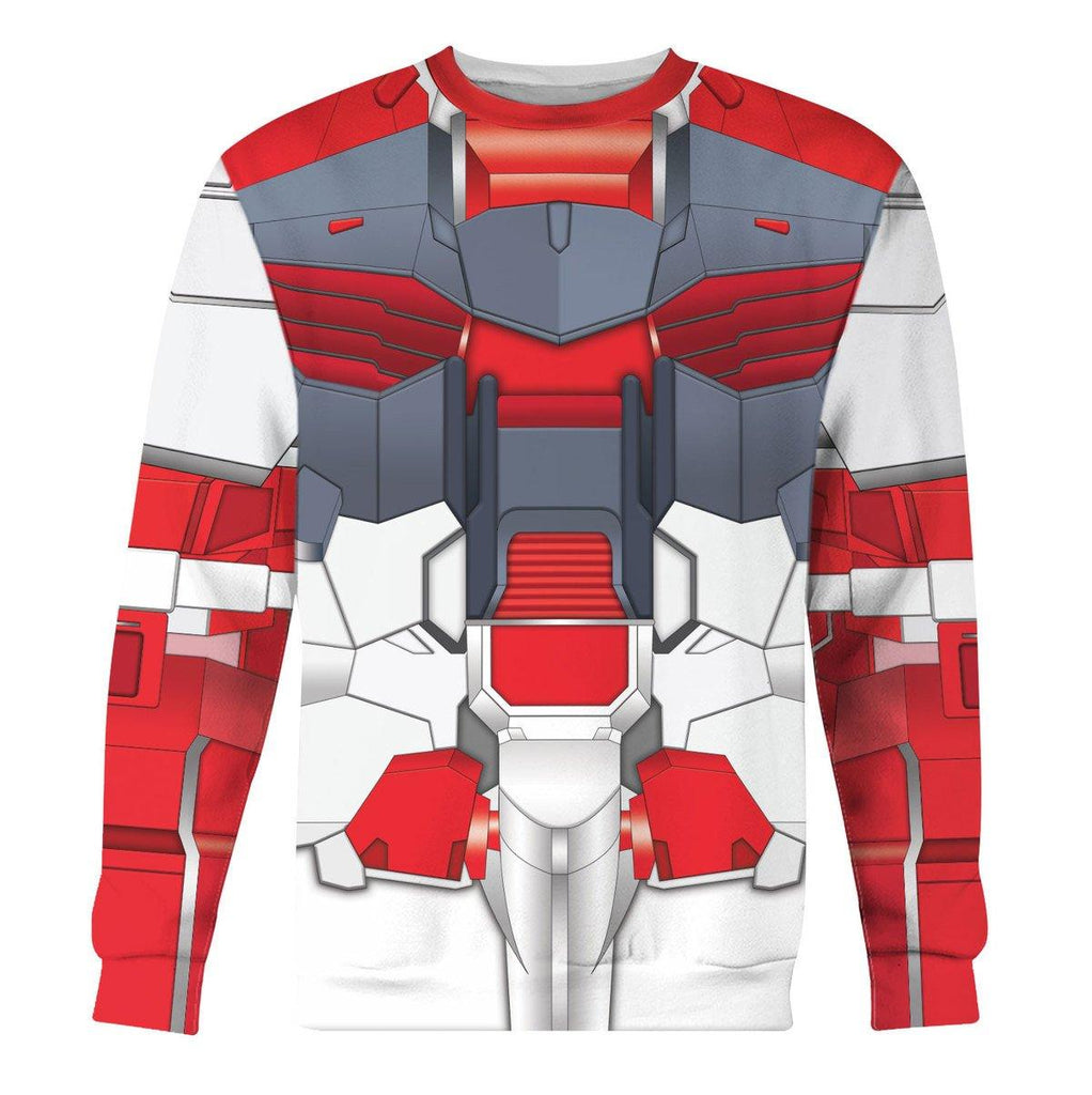 OodieGang Gundam Astray Red Frame Costume All Over Print Tracksuit Hoodie - OodieGang